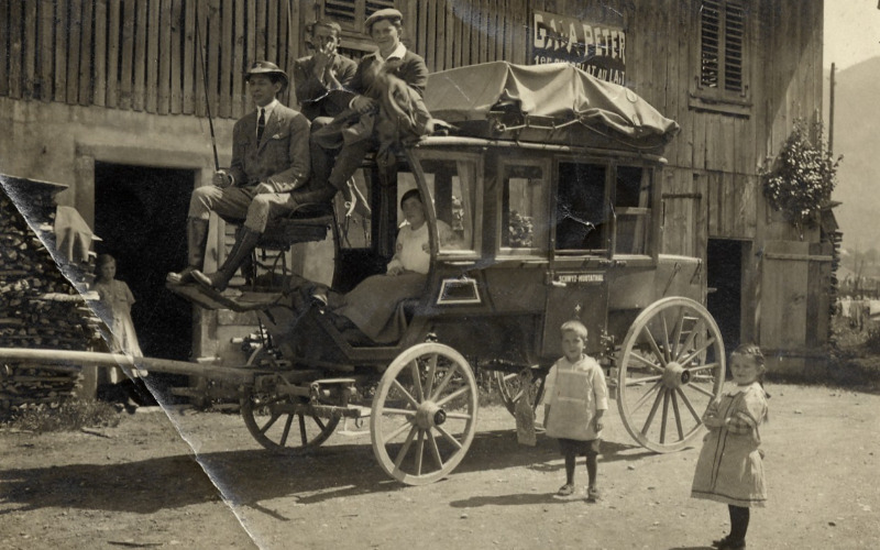Elza muotathali kiránduláson, 1915 augusztusában. Fotó: Diamant-archívum, Janice Guy jóvoltából