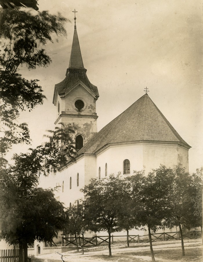 A templom keletről. Sztehlo Ottó, 1911; MÉM MDK, Fotótár, ltsz. 2054P.