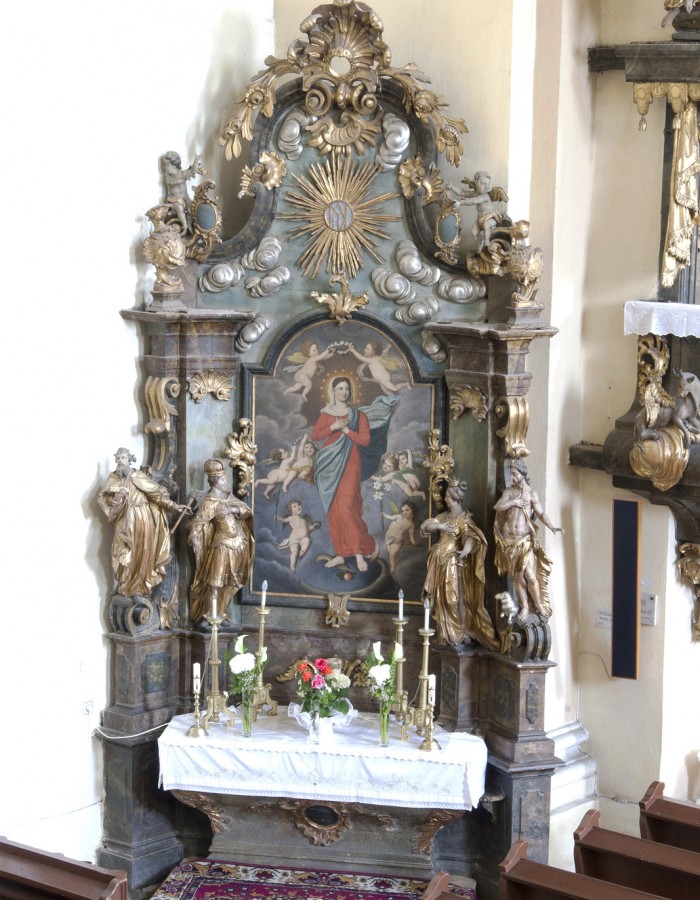 Immaculata-mellékoltár. Bélavári Krisztina, 2011.