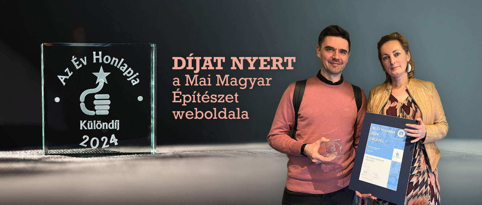 Díjat nyert a Mai Magyar Építészet weboldala