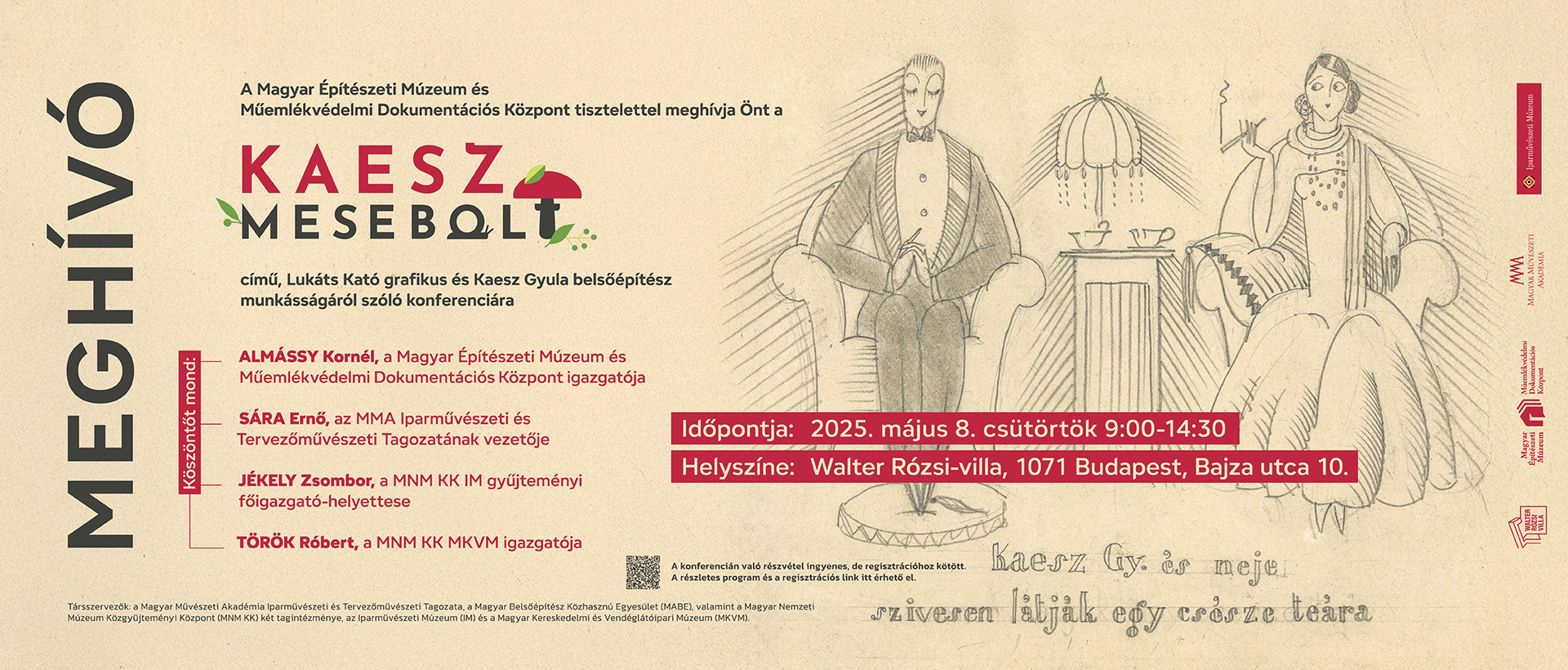 Kaesz – Mesebolt  Konferencia Lukáts Kató grafikus és Kaesz Gyula belsőépítész munkásságáról 